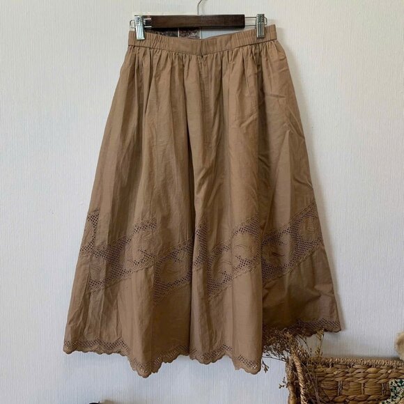 Dresses & Skirts - Vintage Brown Midi Skirt